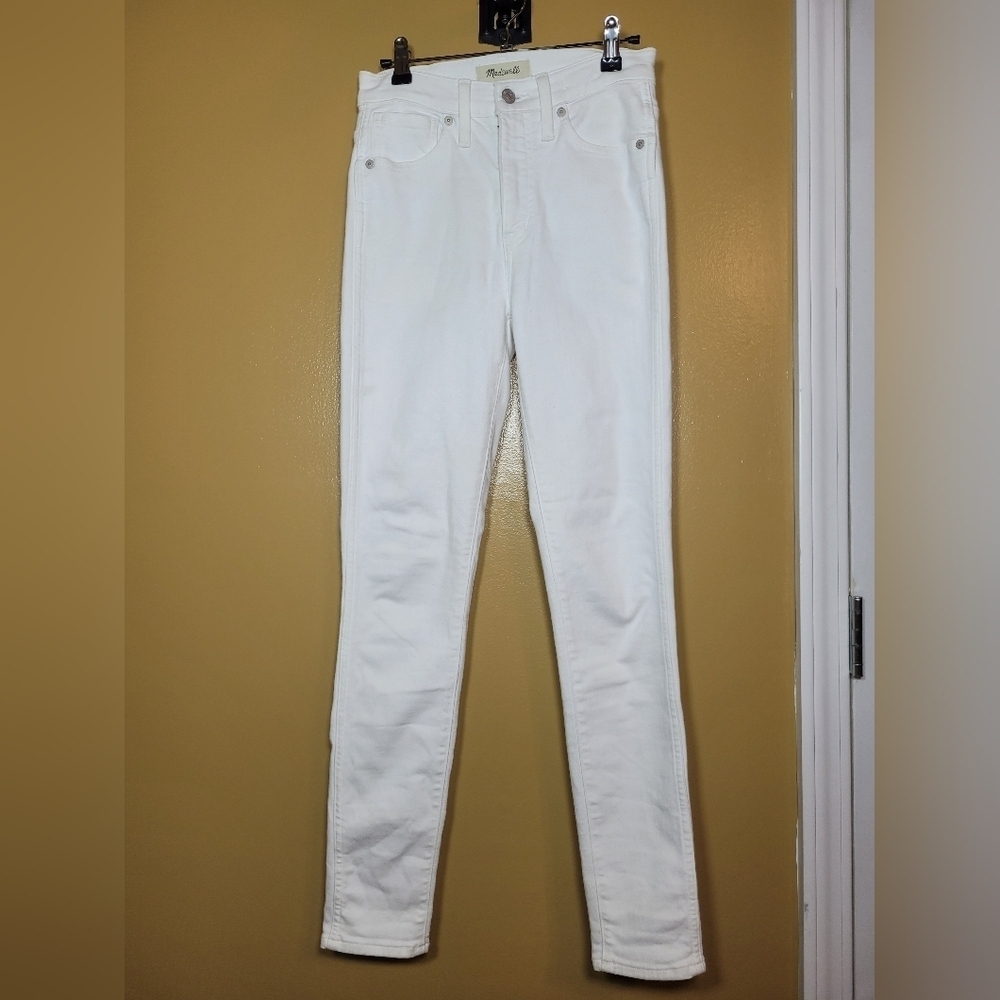 Madewell White 10” High Rise Skinny 25 AJ233
